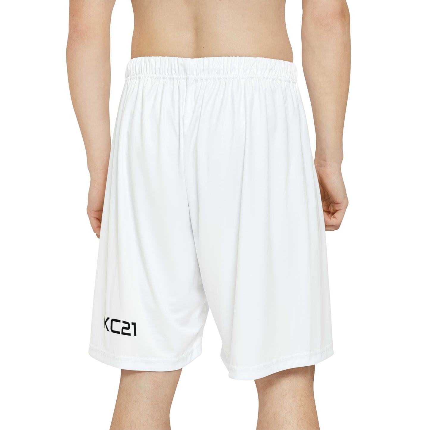 KonMann Kc21 - Men’s Basketball Shorts - (White)