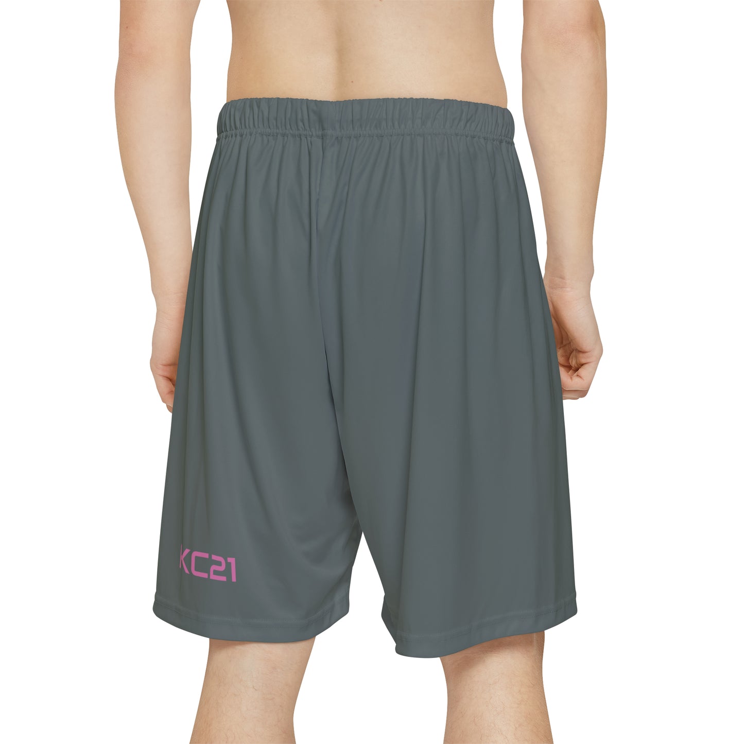 KonMan Kc21 - Men’s Basketball Shorts - (Grey)