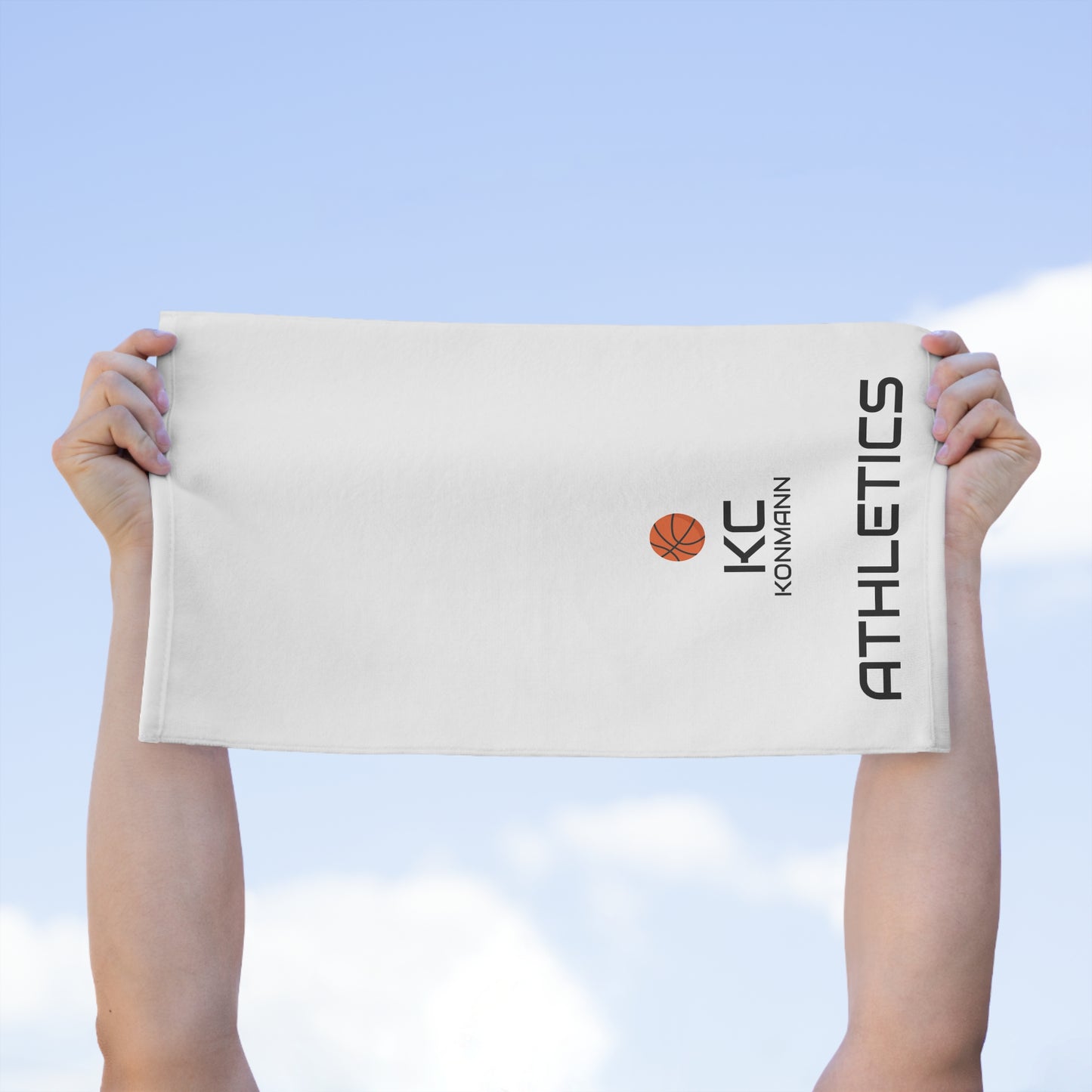 Konmann K© Athletics Rally Towel, 11x18 (White)