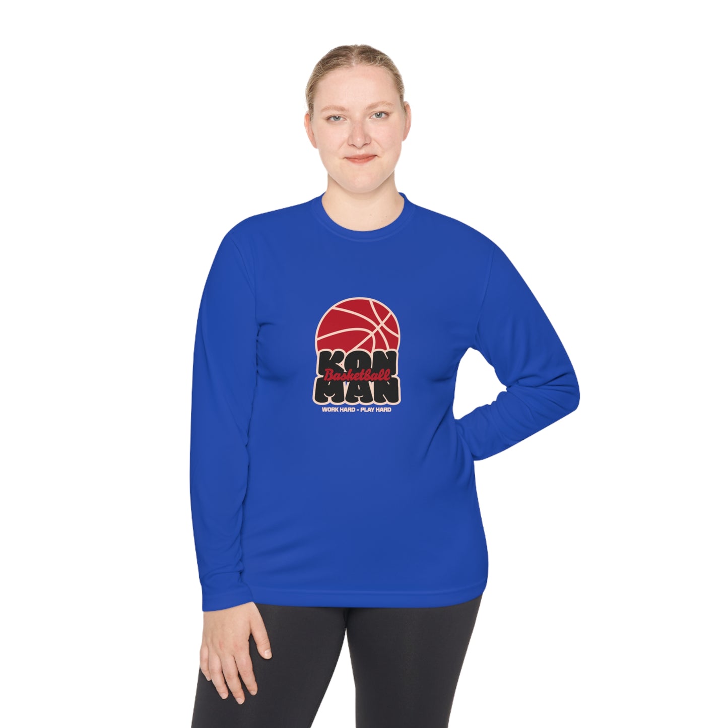 Unisex Lightweight Long Sleeve Basketball Tee - Play Hard