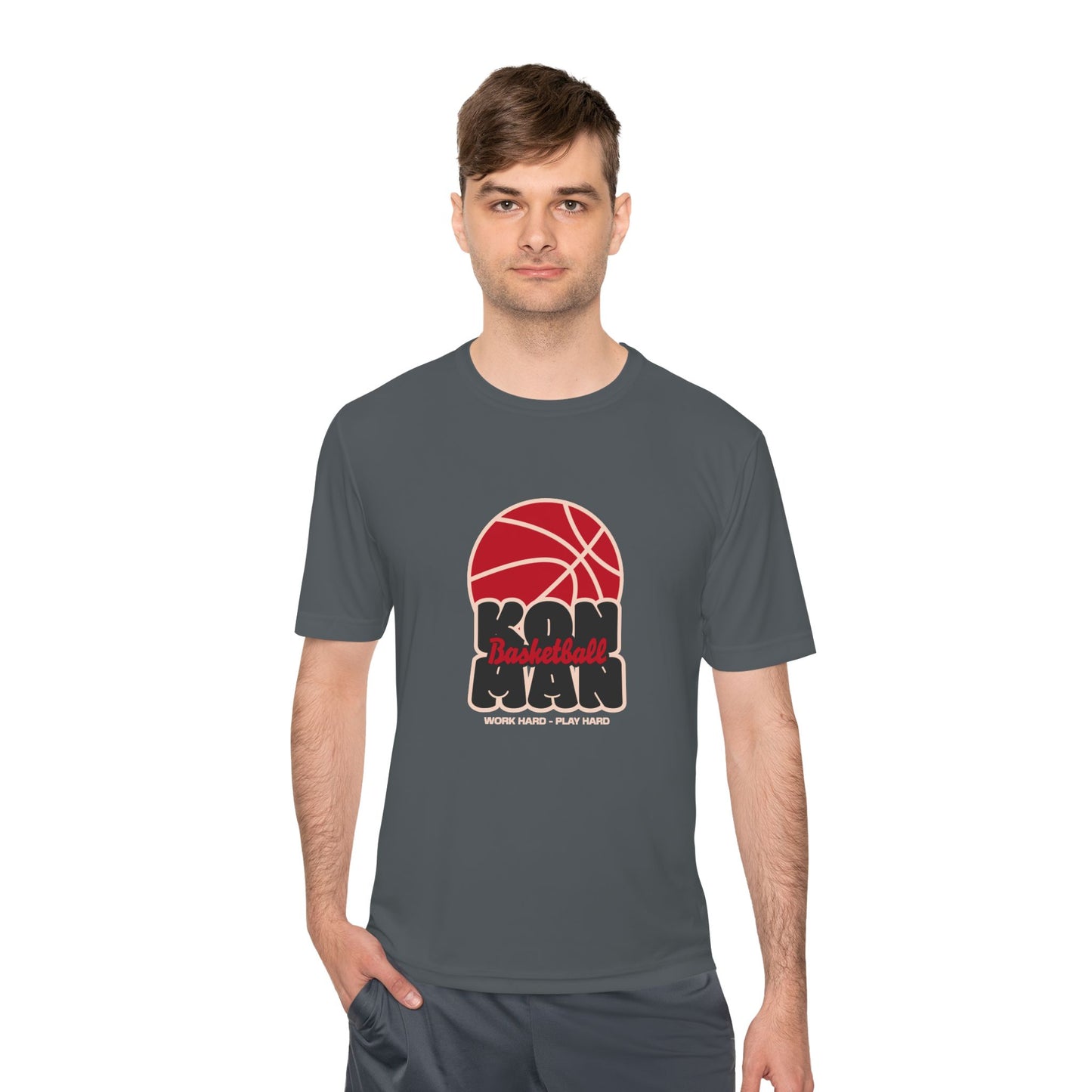 KONMAN BASKETBALL - Unisex Moisture Wicking Tee