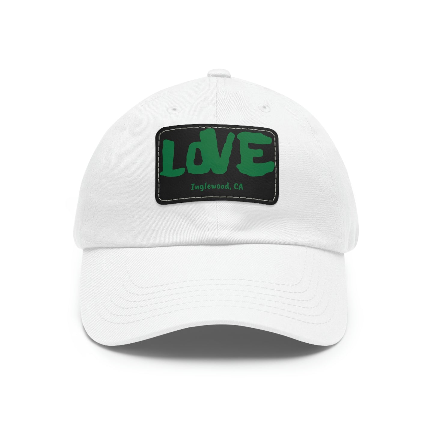 Jk LOVE (Dad) Hat with Leather Patch - Inglewood, CA Edition