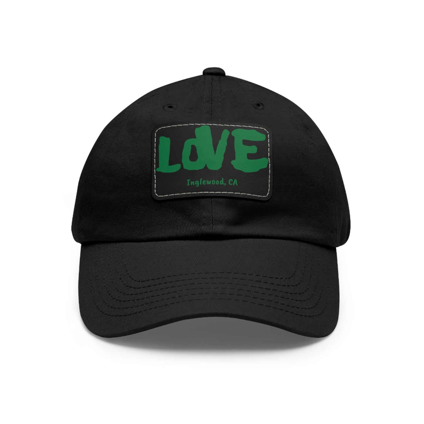 Jk LOVE (Dad) Hat with Leather Patch - Inglewood, CA Edition