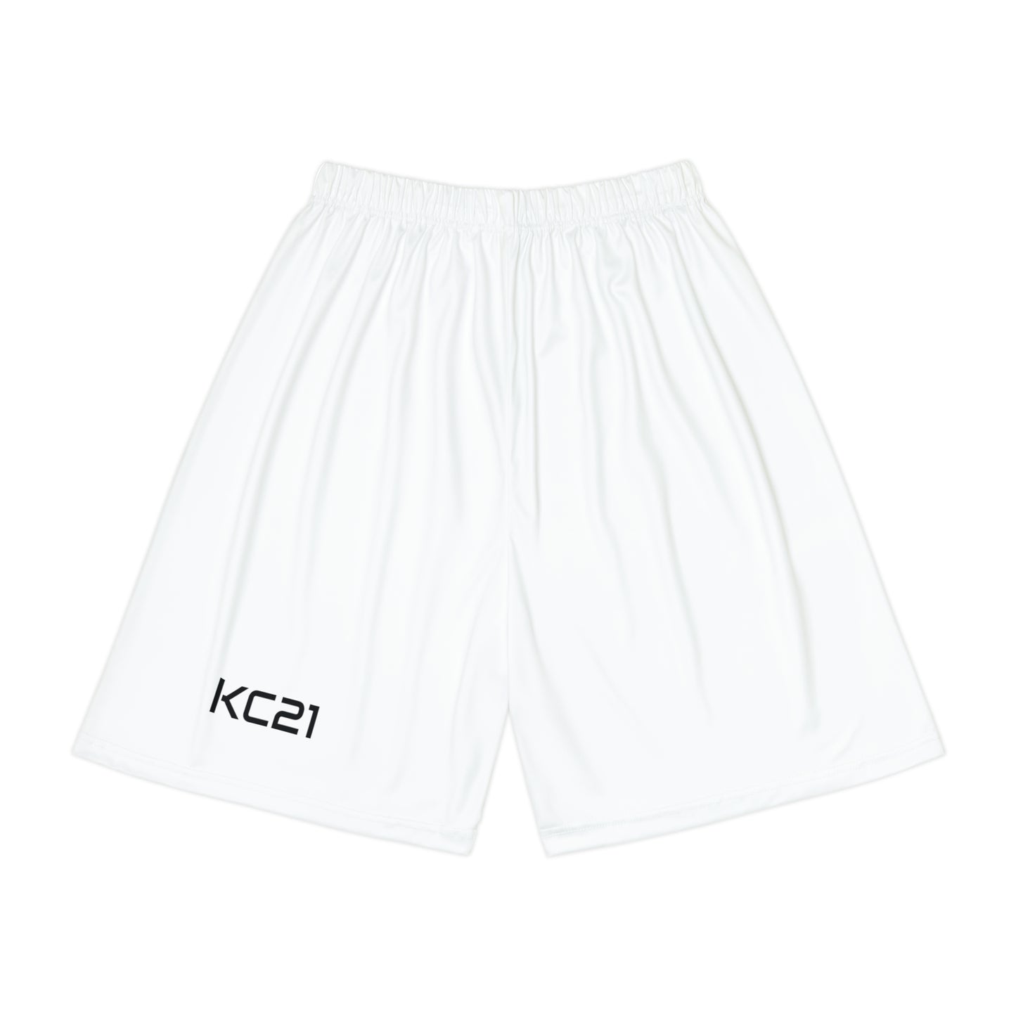 KonMann  Kc21 - Men’s Basketball  Shorts - (White)