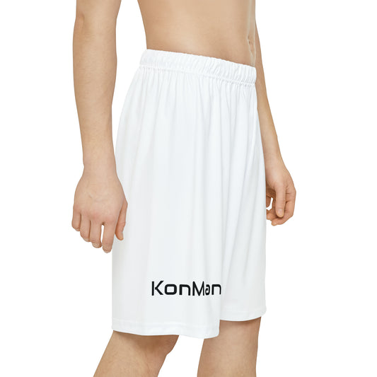 KonMann  Kc21 - Men’s Basketball  Shorts - (White)