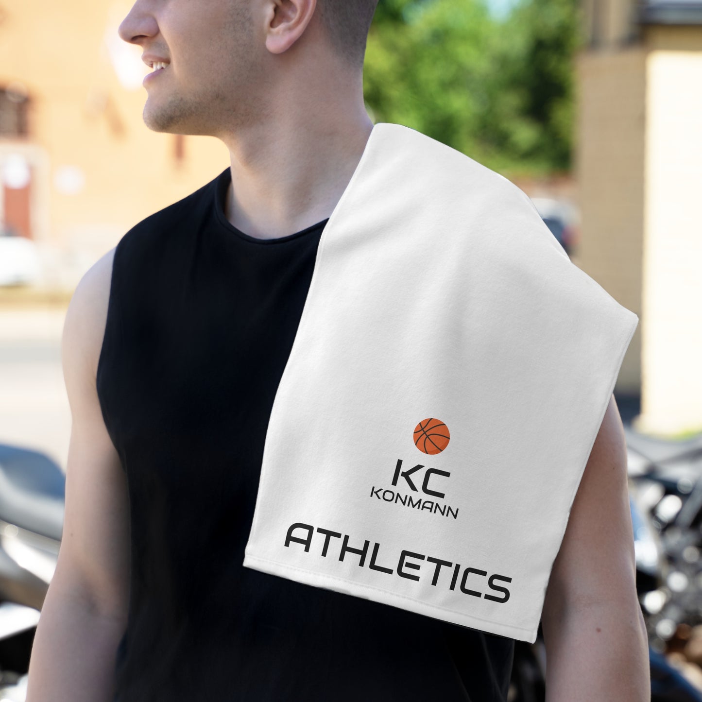 Konmann K© Athletics  Rally Towel, 11x18  (White)