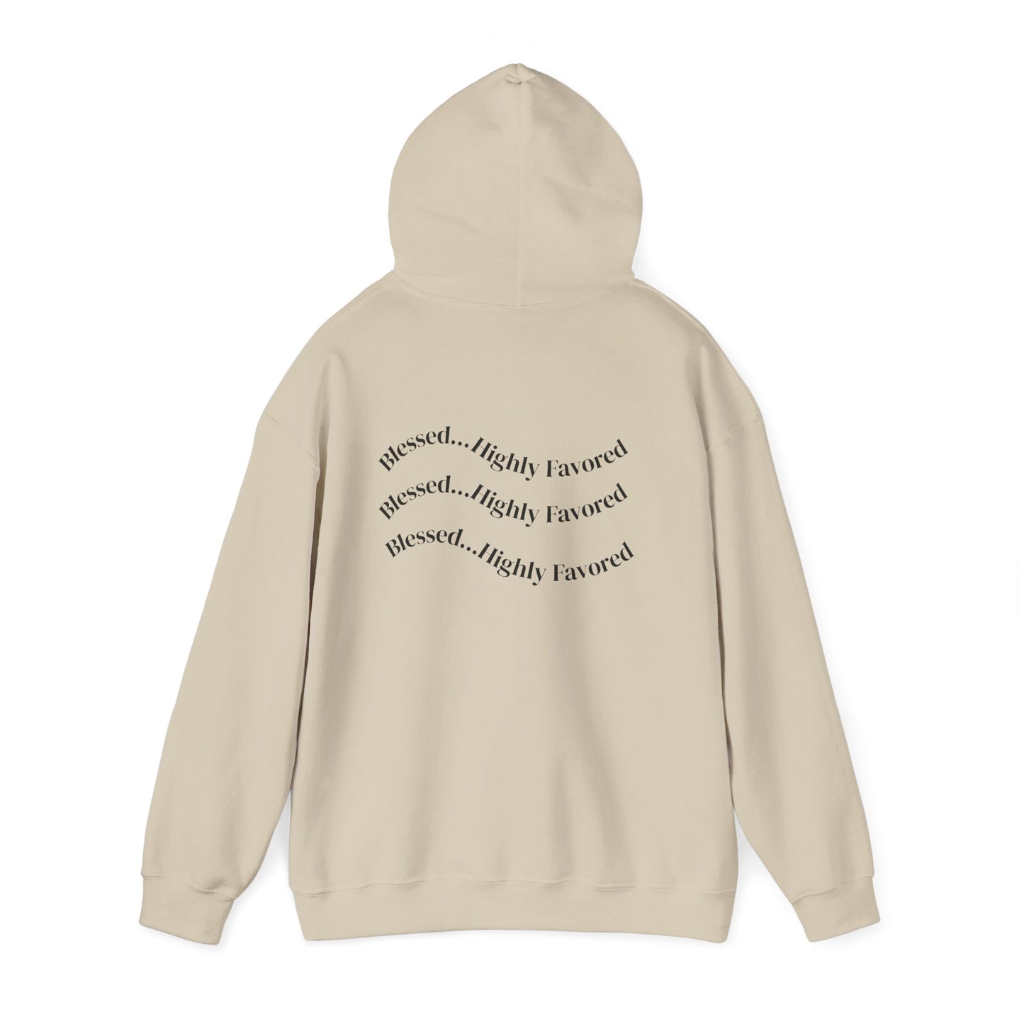 Reeskee "Blessed" White Hoodie - Minimal Graphic Pullover