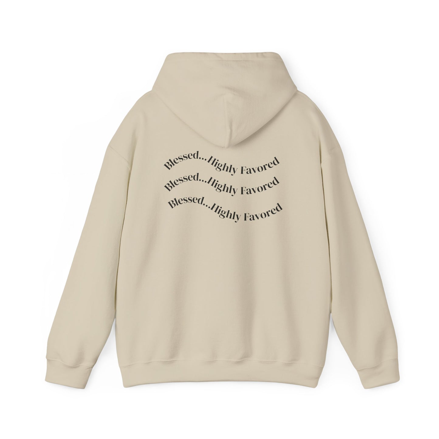 Reeskee "Blessed" White Hoodie - Minimal Graphic Pullover
