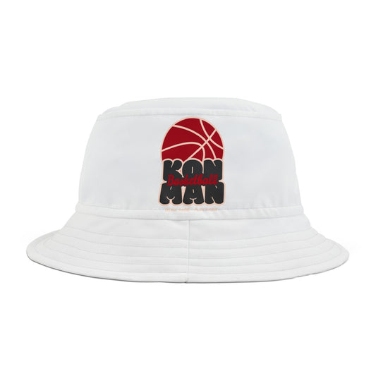 K🏀NMAN -White Bucket Hat for Summer Fun & Outdoor Adventures