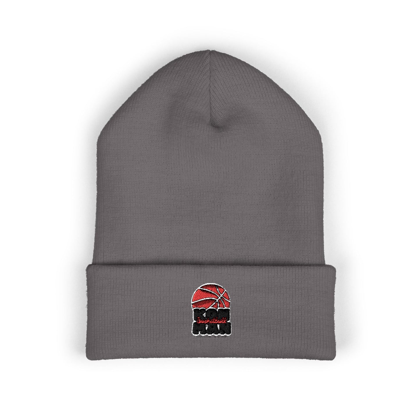 KonMan - Classic Cuffed Beanie with Basketball Design