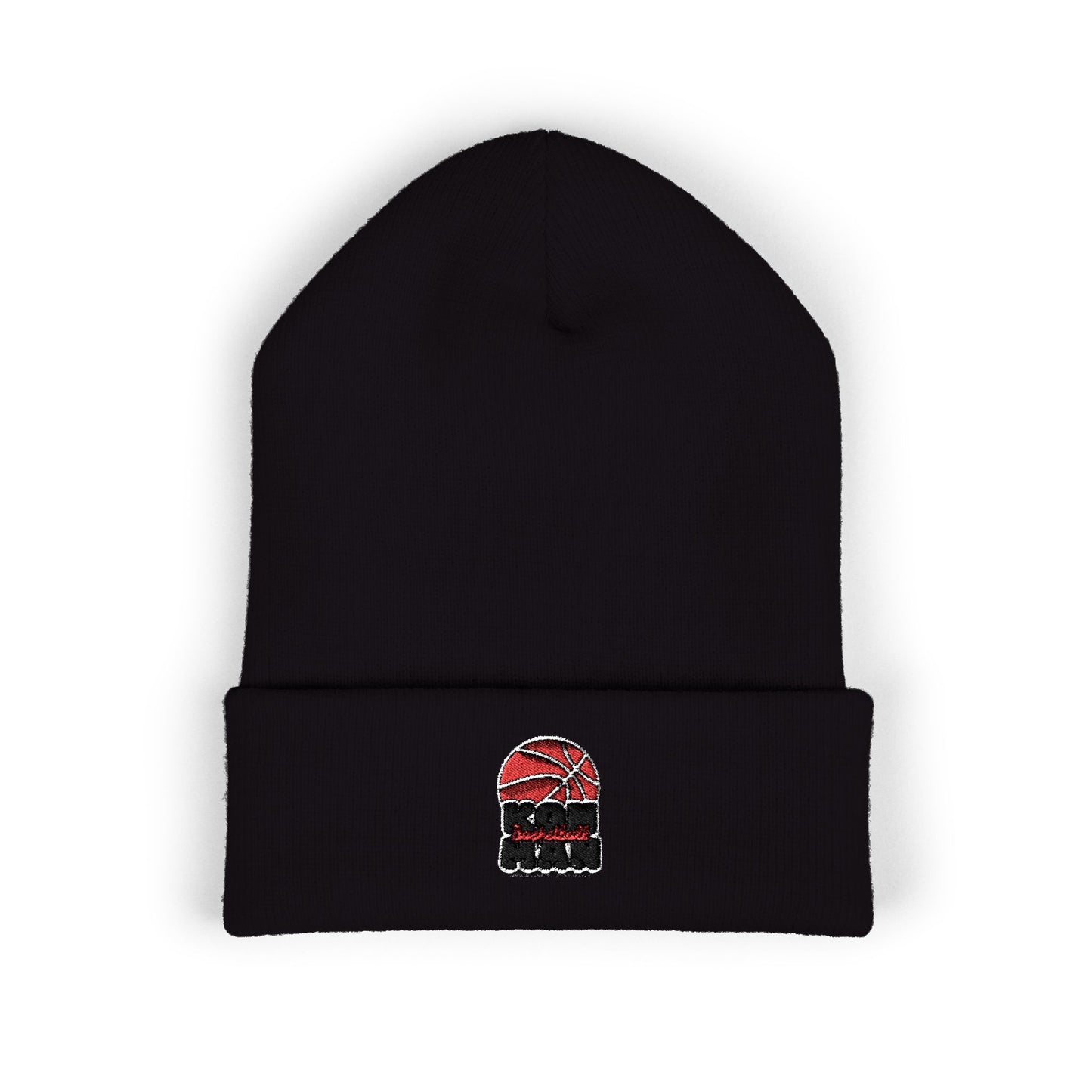 KonMan - Classic Cuffed Beanie with Basketball Design