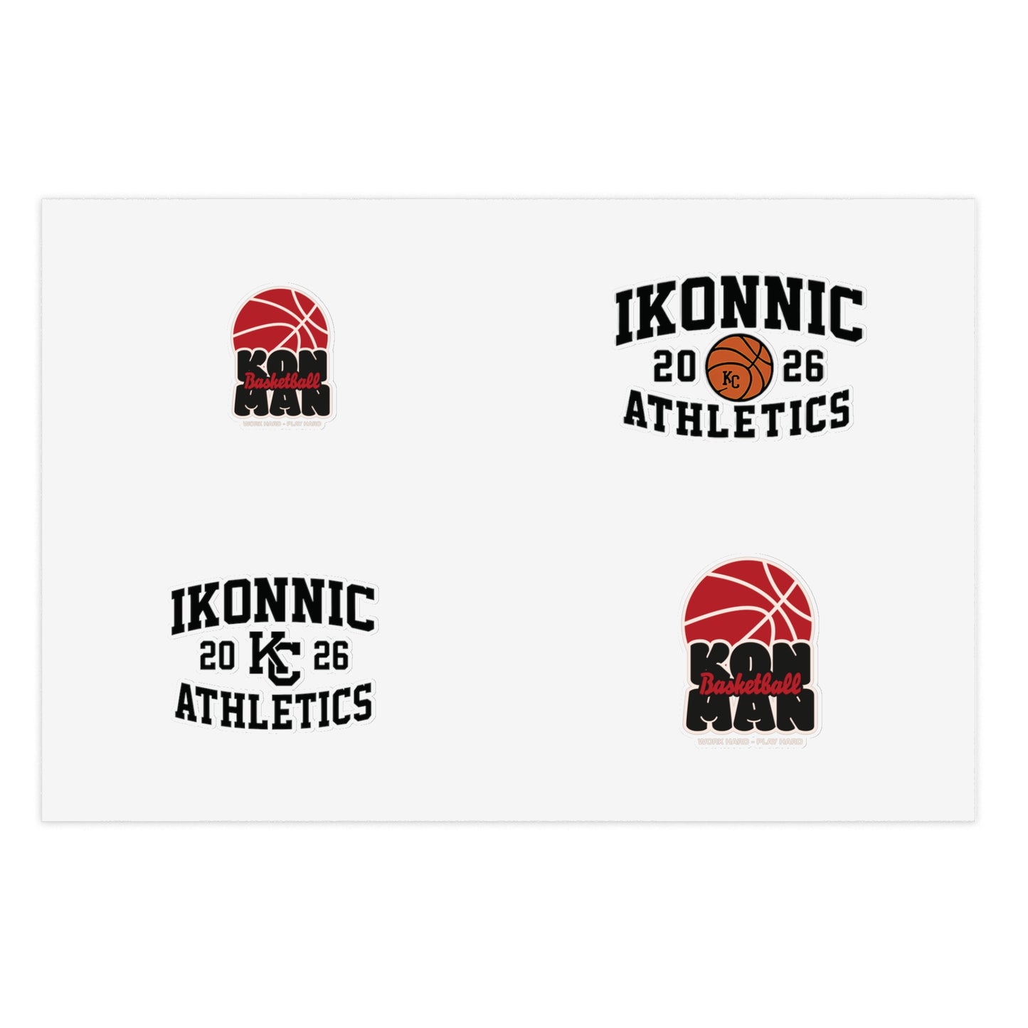 Ikonnic Athletic Sticker Sheets