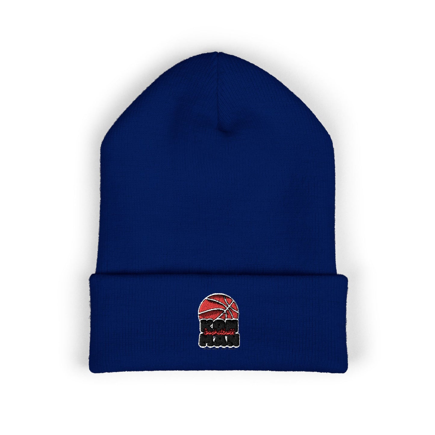 KonMan - Classic Cuffed Beanie with Basketball Design