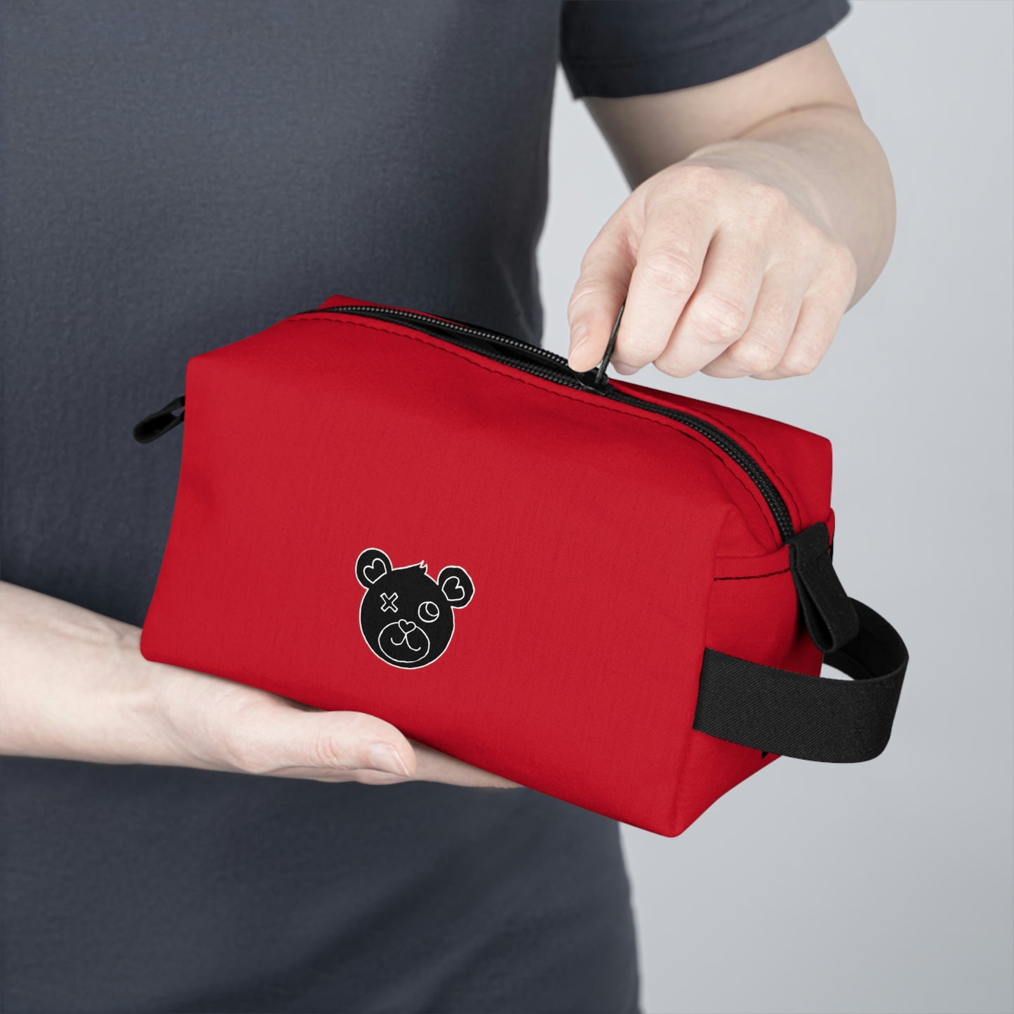 Jk LoVE Bear Toiletry Bag (red)