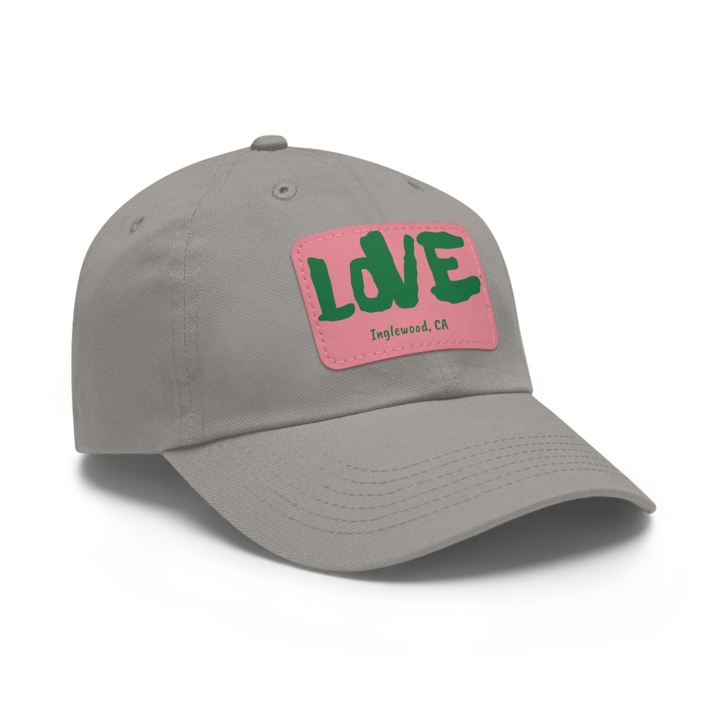 Jk LOVE (Dad) Hat with Leather Patch - Inglewood, CA Edition