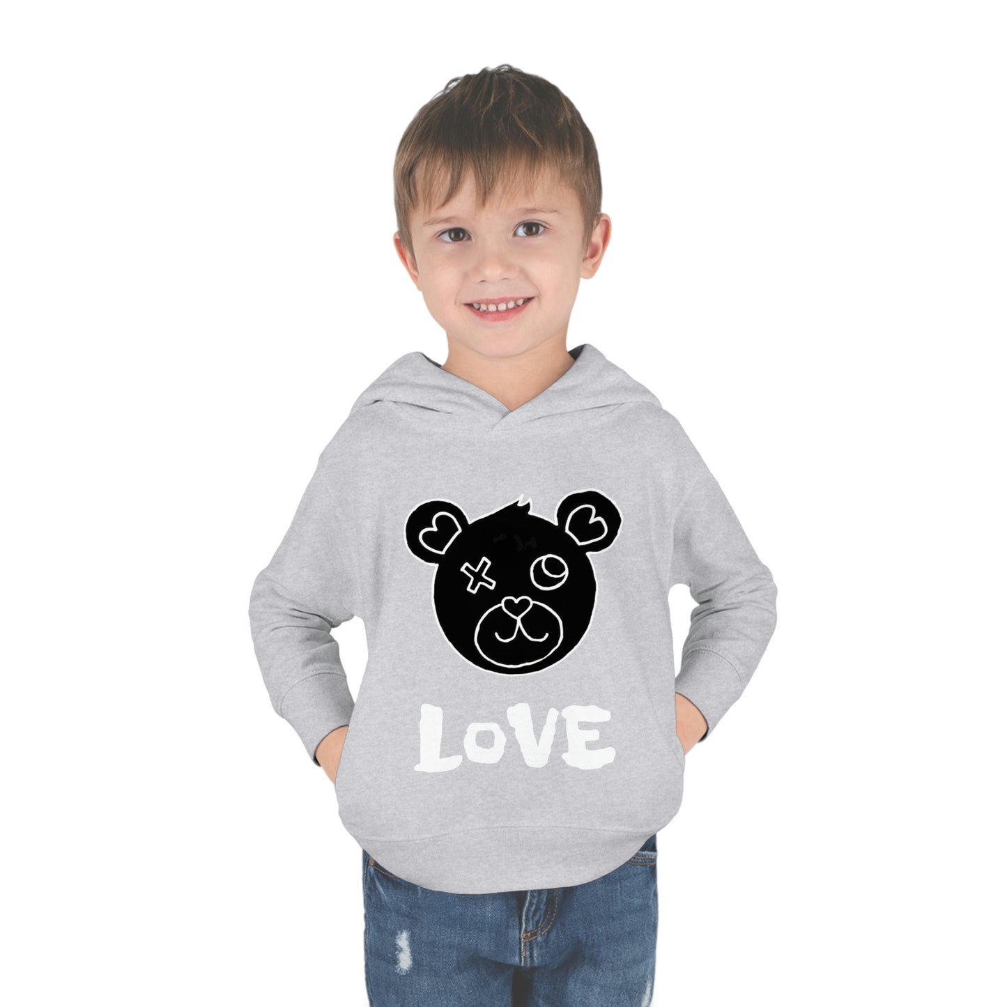 LoVE Bear - Toddler Pullover Fleece Hoodie