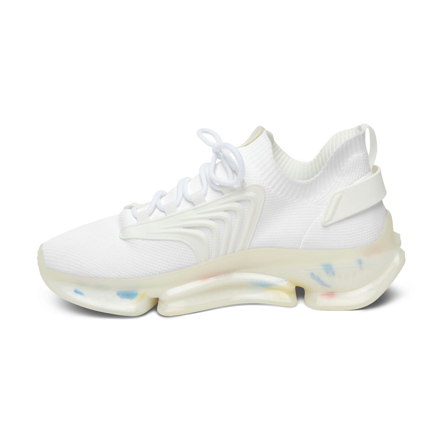 Jk L🤍Ve Bear Kicks - Women's Mesh Sneakers (White)