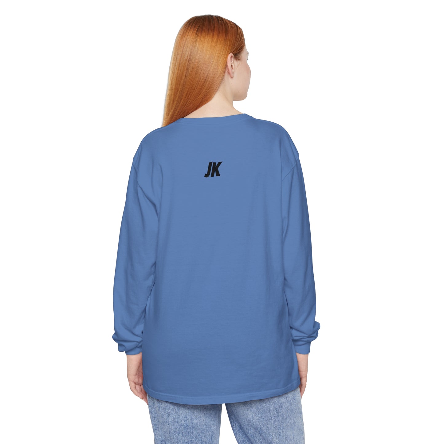 Jk PaPa Bear  - Unisex Garment-dyed Long Sleeve T-Shirt