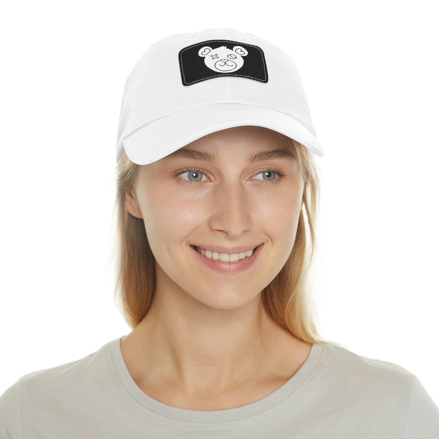 Jk LoVE Bear (Dad) Hat with Leather Patch