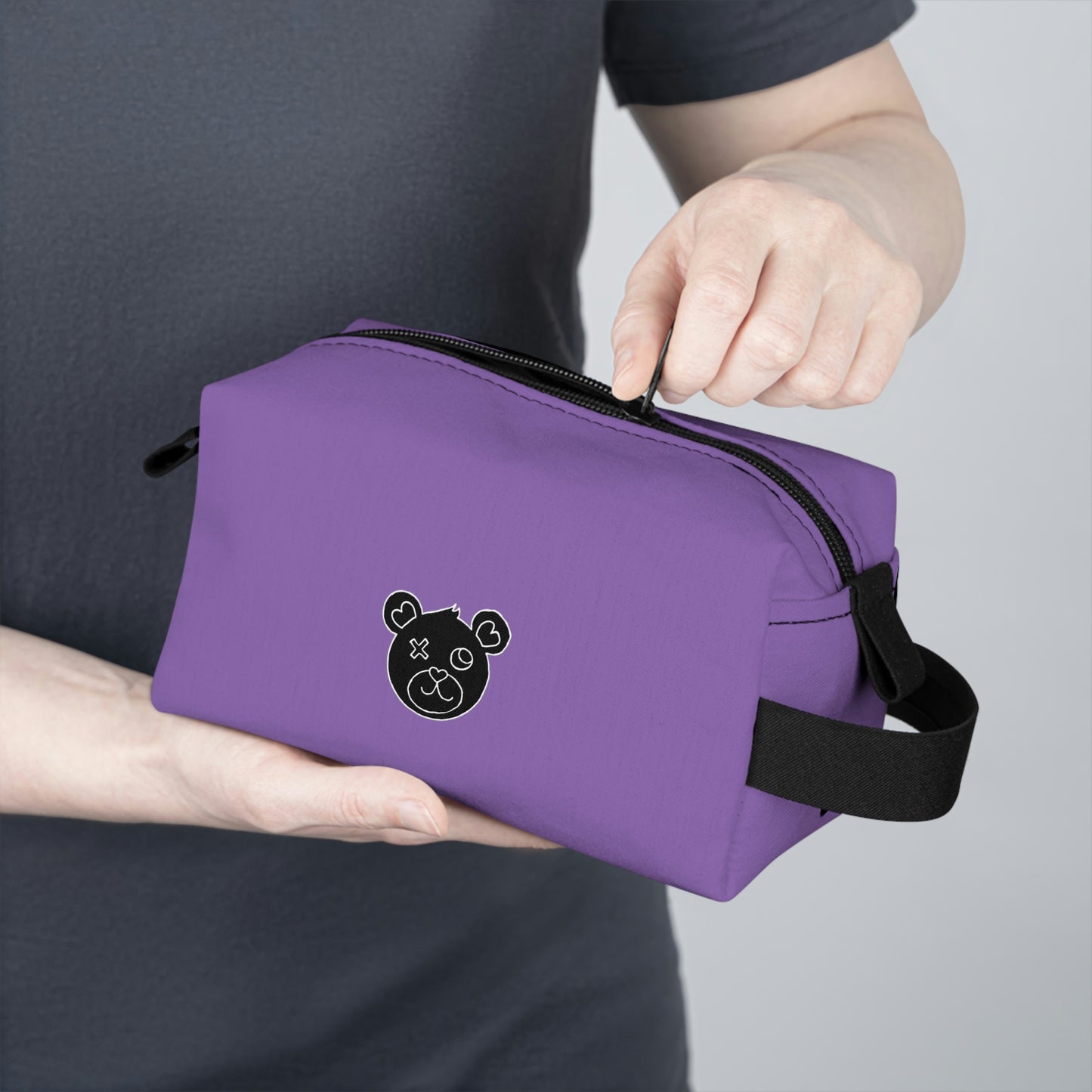 Jk LoVE Bear Toiletry Bag (purple)