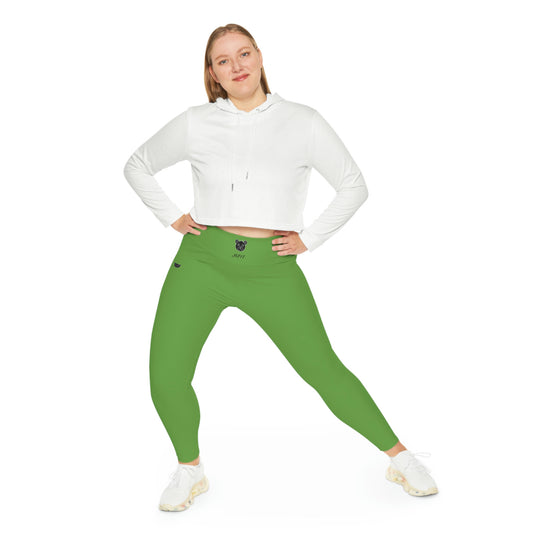 Jk FIT - Plus Size Leggings (Green) 3x-6x