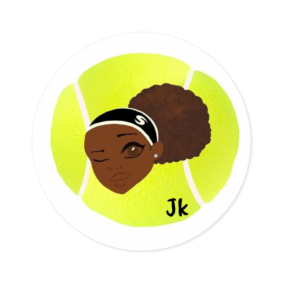 Jk Serena Ball Sticker,  ( Indoor\Outdoor) Round