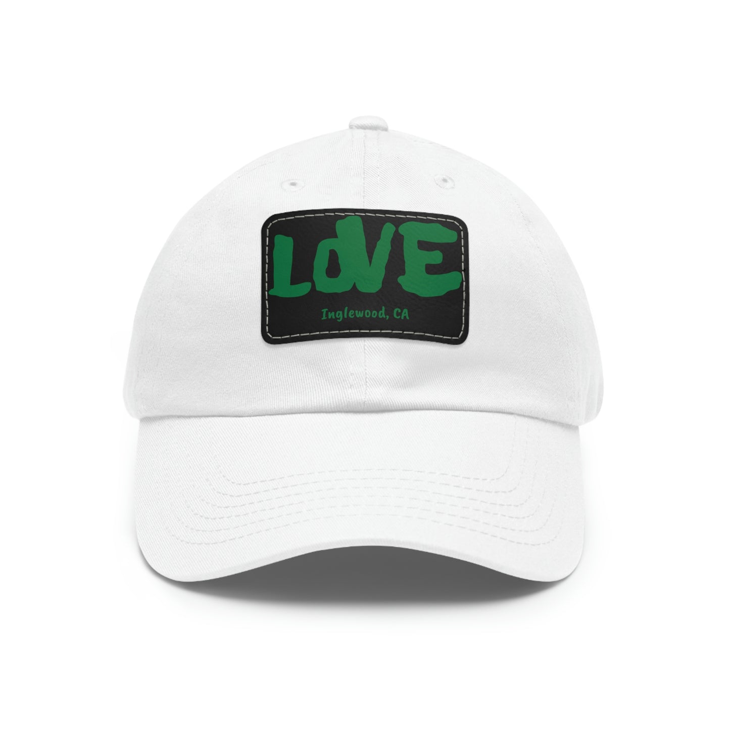 Jk LOVE (Dad) Hat with Leather Patch - Inglewood, CA Edition