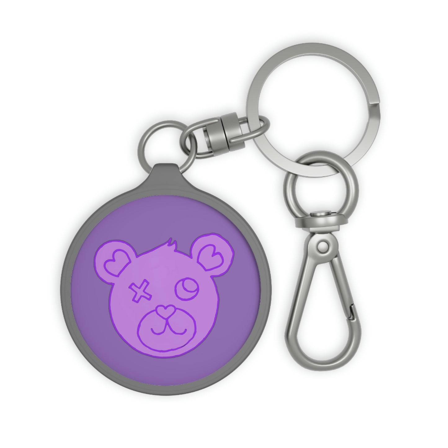 Jk - L💜VE Bear Keyring Tag