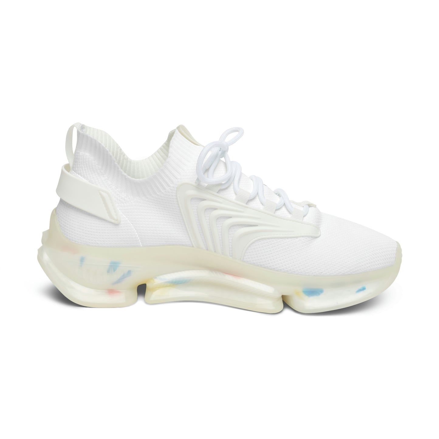 Jk L🤍Ve Bear Kicks - Women's Mesh Sneakers (White)