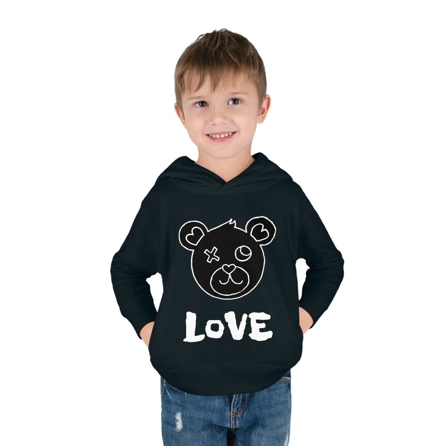 LoVE Bear - Toddler Pullover Fleece Hoodie