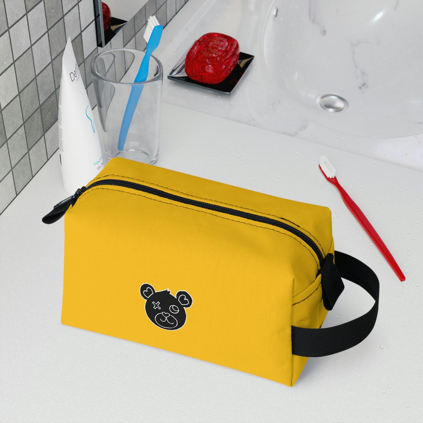 Jk LoVE Bear Toiletry Bag (yellow)