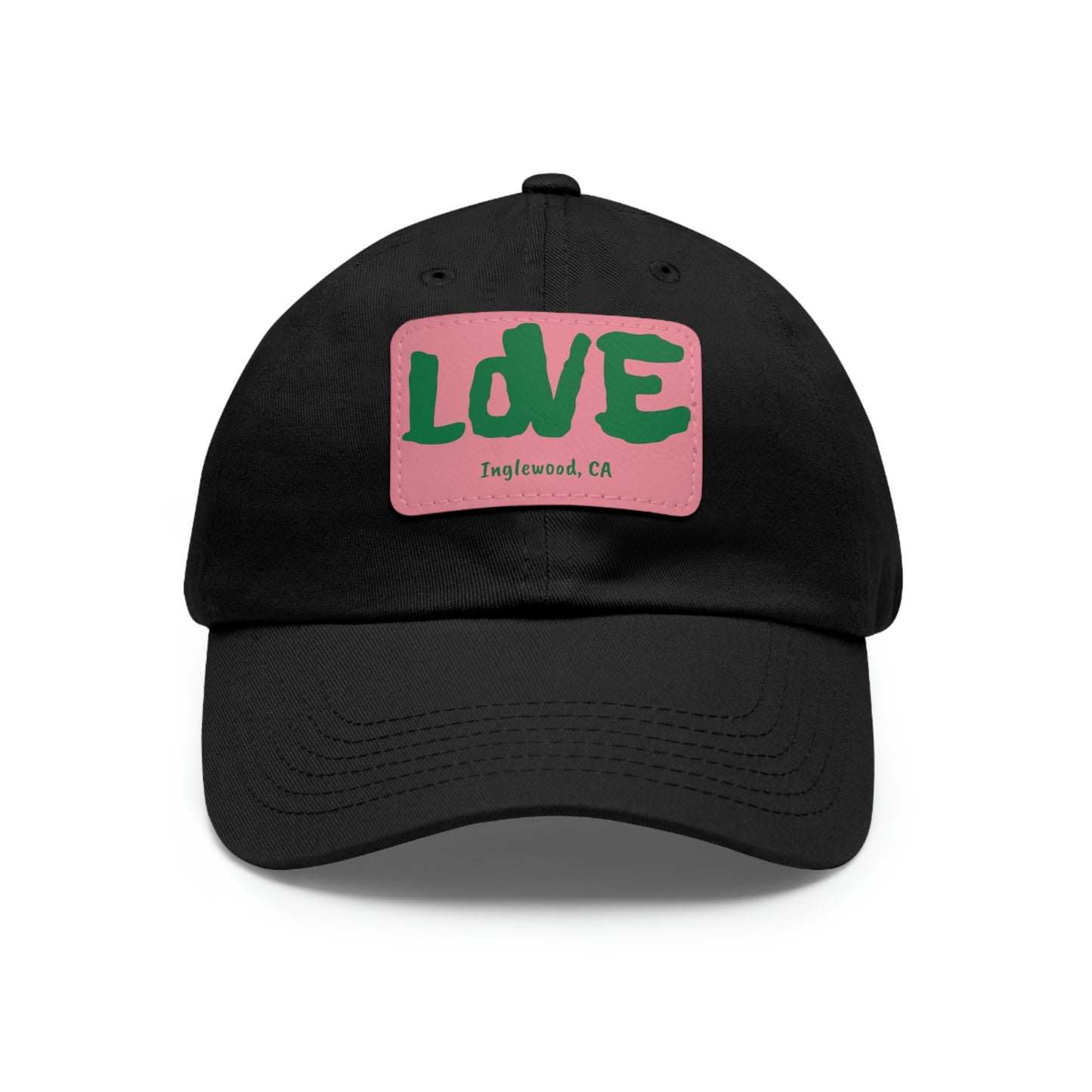 Jk LOVE (Dad) Hat with Leather Patch - Inglewood, CA Edition