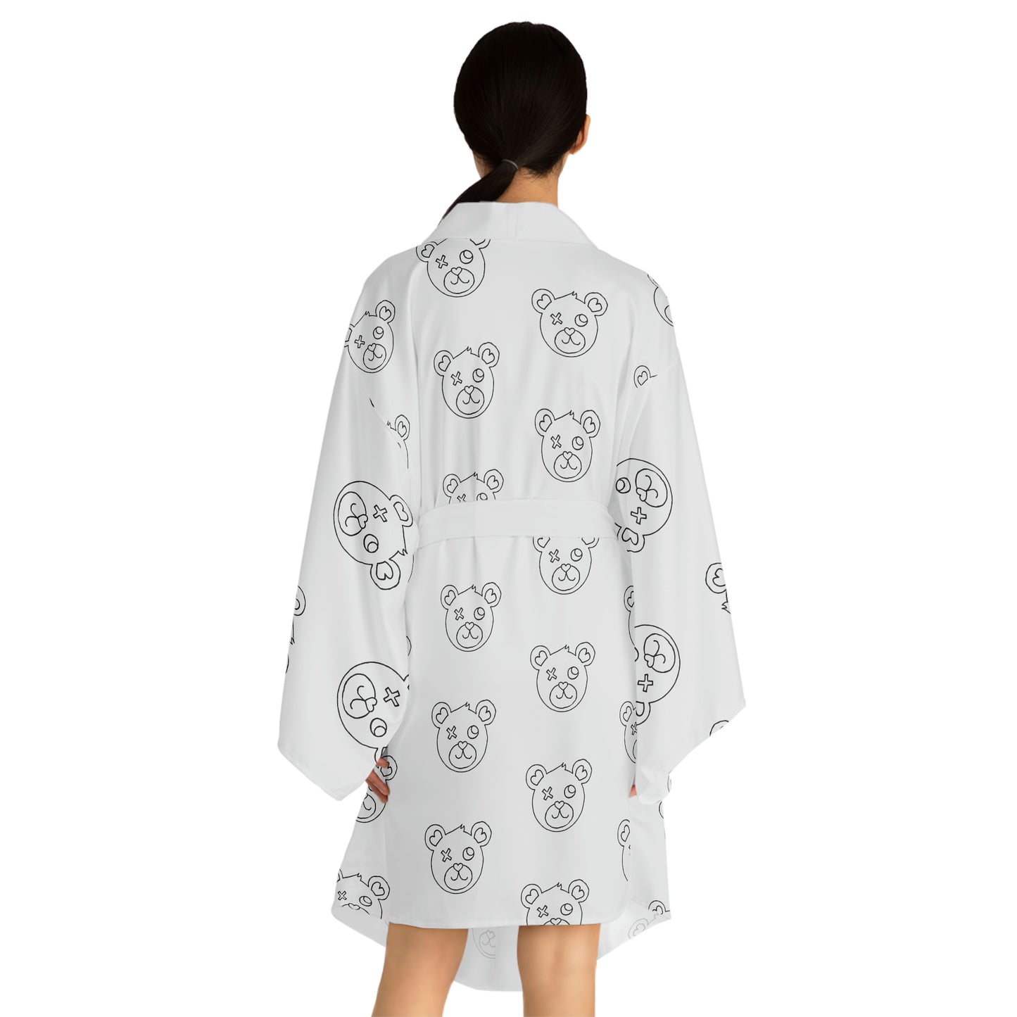 LoVe Bear Long Sleeve Kimono Robe