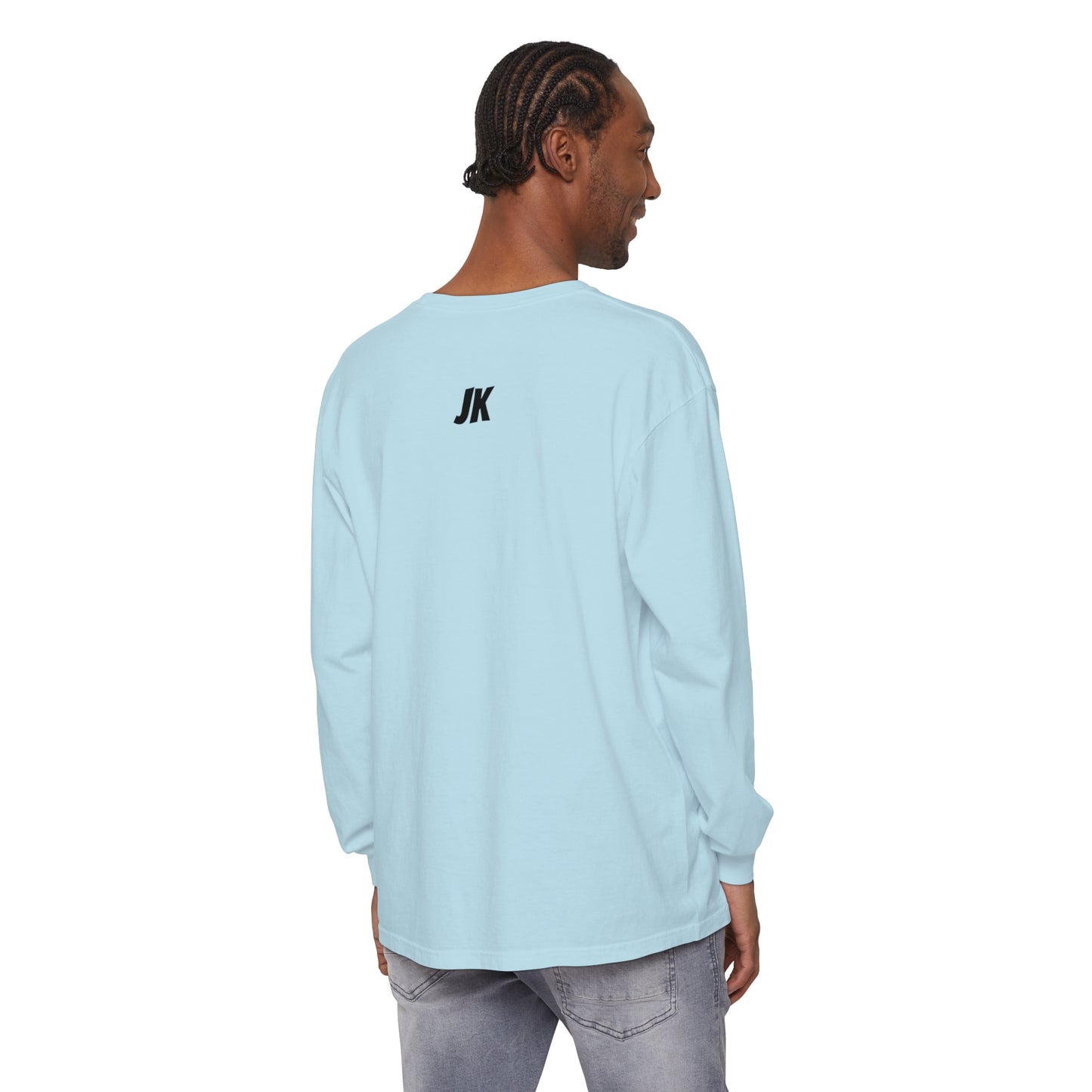 Jk PaPa Bear  - Unisex Garment-dyed Long Sleeve T-Shirt