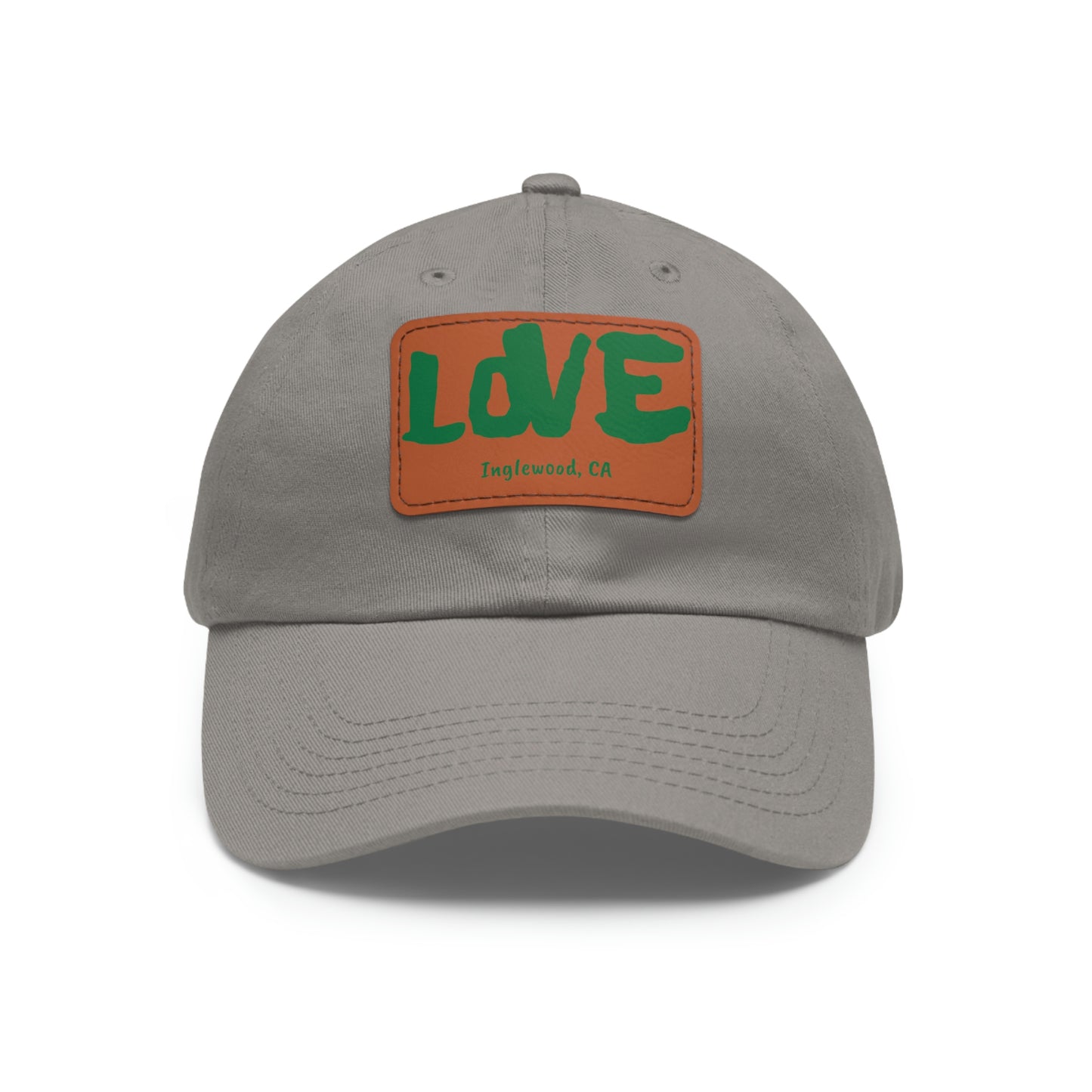 Jk LOVE (Dad) Hat with Leather Patch - Inglewood, CA Edition