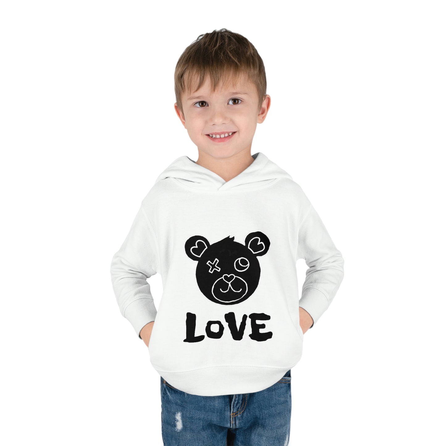 LoVE Bear - Toddler Pullover Fleece Hoodie