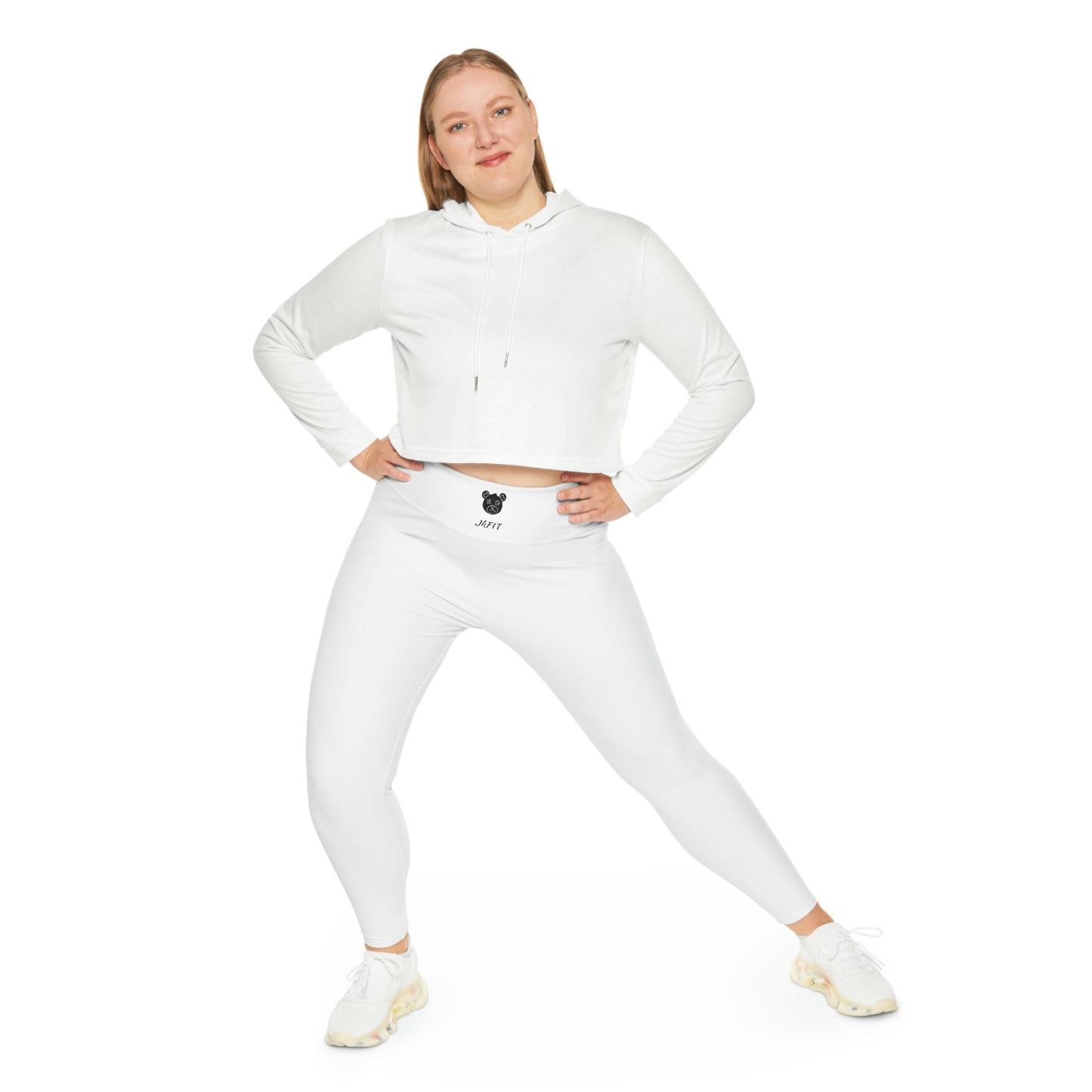 Jk FIT -  🤍Plus Size Leggings  (White) 3x-6x