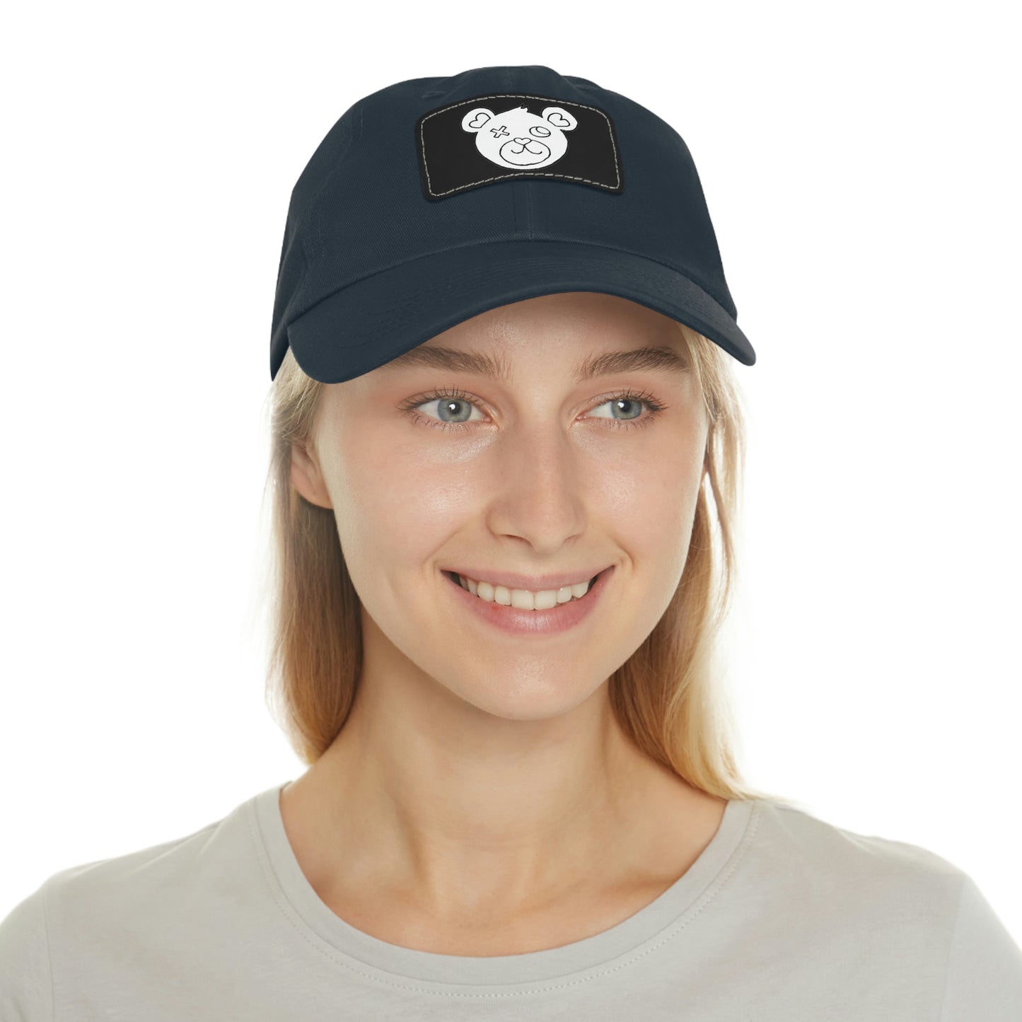 Jk LoVE Bear (Dad) Hat with Leather Patch