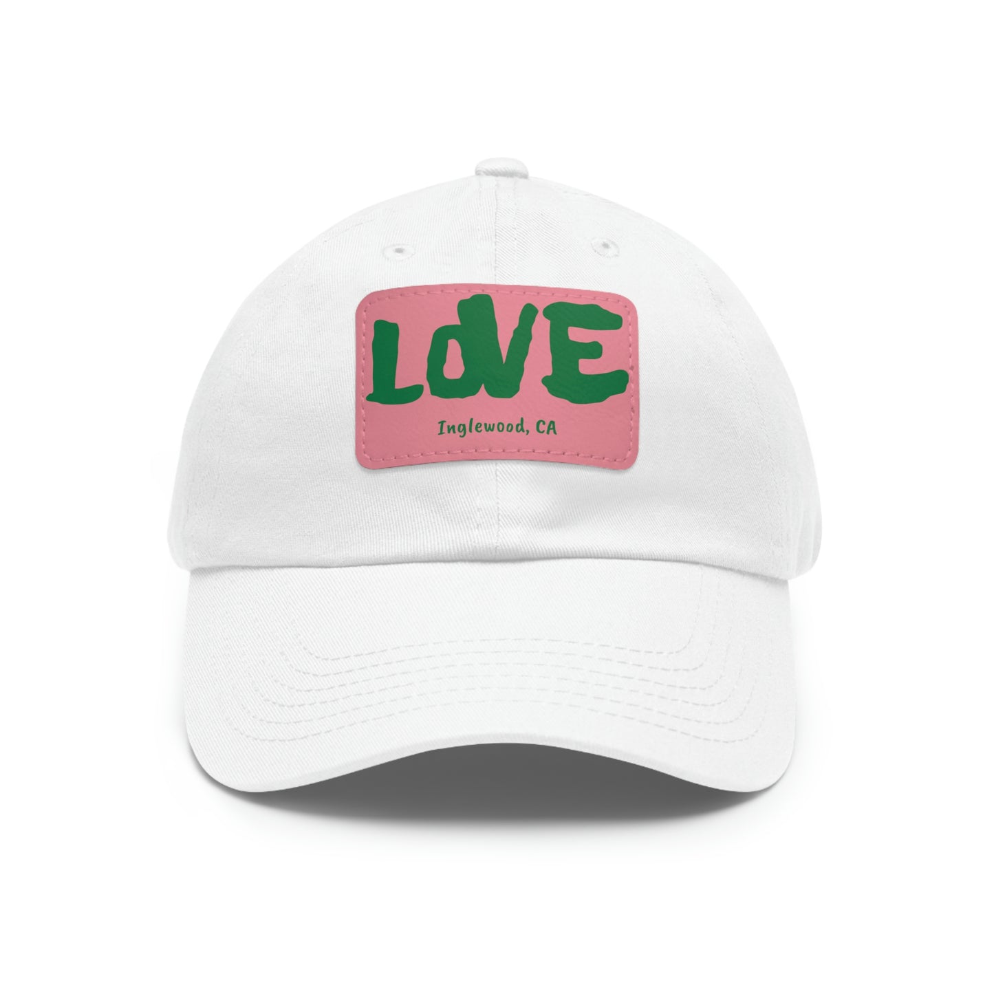 Jk LOVE (Dad) Hat with Leather Patch - Inglewood, CA Edition