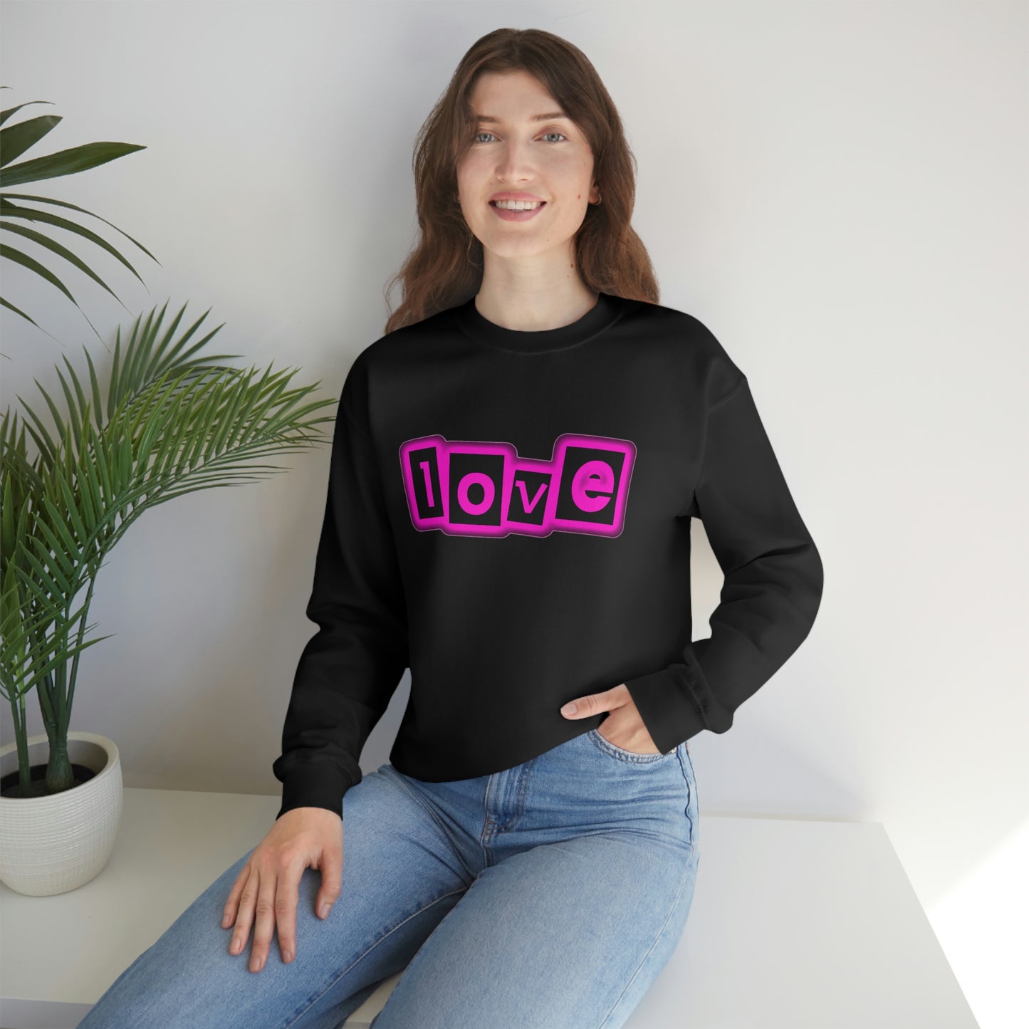 lOVE (Unisex) Heavy Blend™ Crewneck Sweatshirt