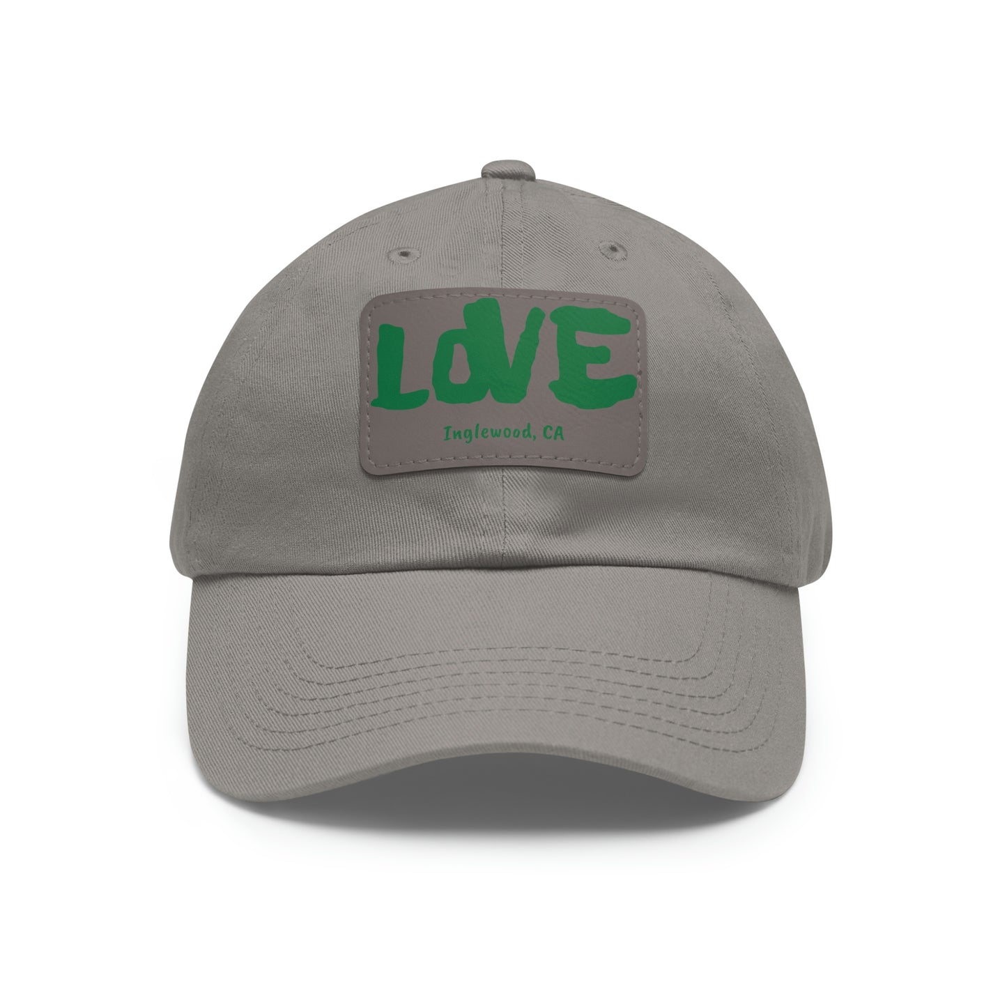 Jk LOVE (Dad) Hat with Leather Patch - Inglewood, CA Edition