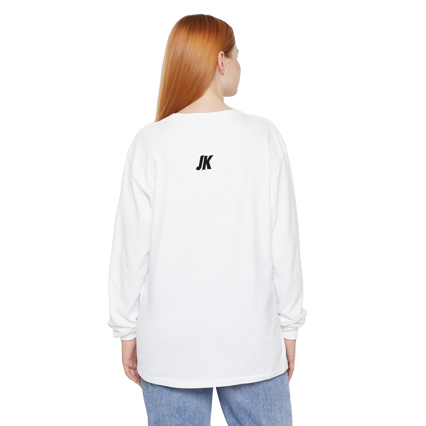 Jk PaPa Bear  - Unisex Garment-dyed Long Sleeve T-Shirt