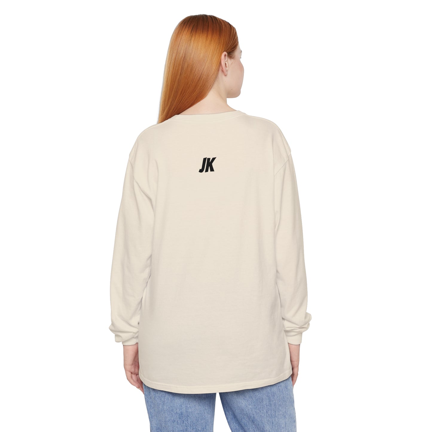 Jk PaPa Bear  - Unisex Garment-dyed Long Sleeve T-Shirt