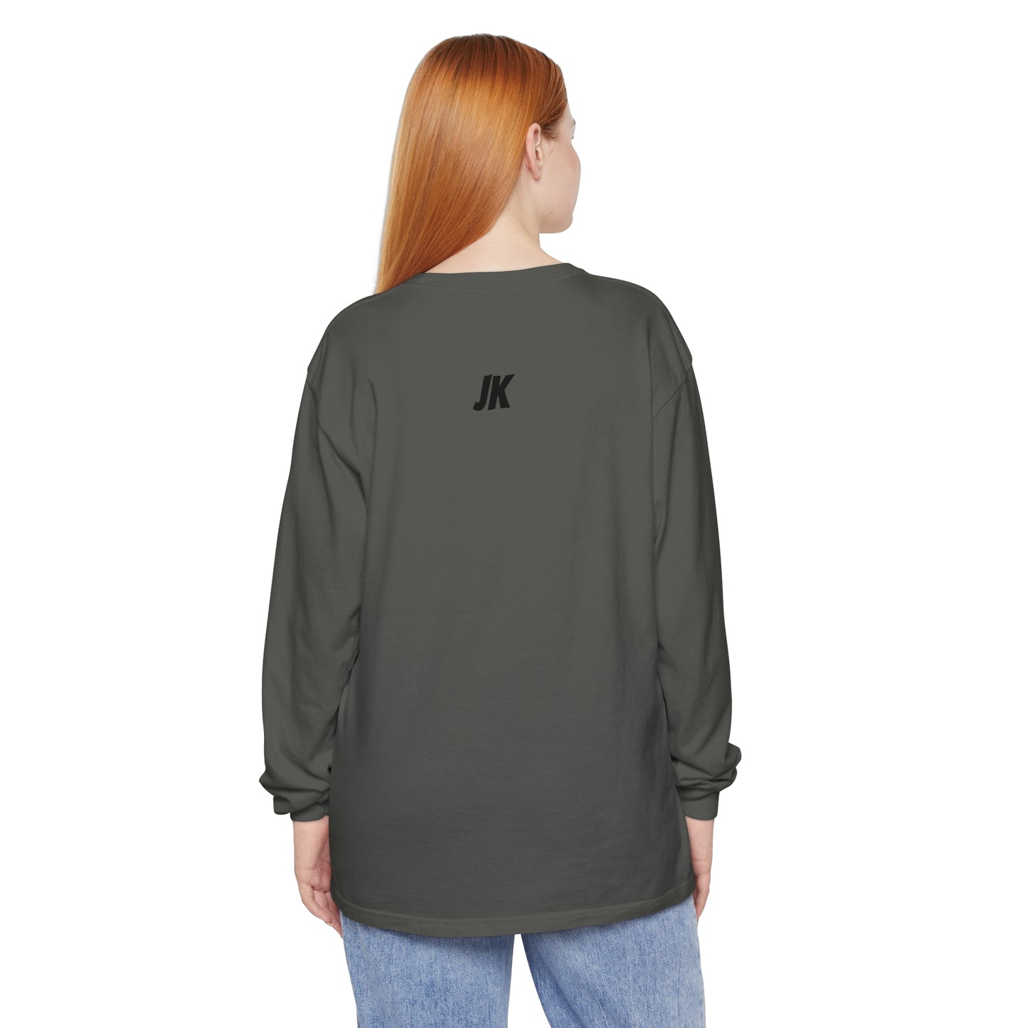 Jk PaPa Bear  - Unisex Garment-dyed Long Sleeve T-Shirt