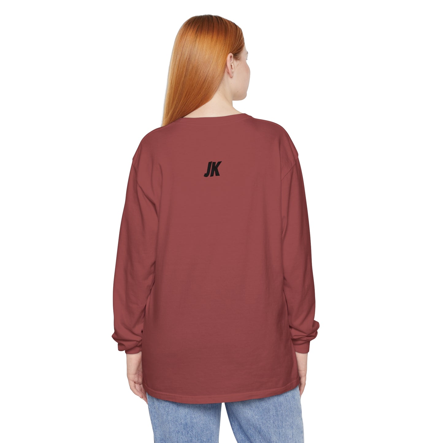 Jk PaPa Bear  - Unisex Garment-dyed Long Sleeve T-Shirt