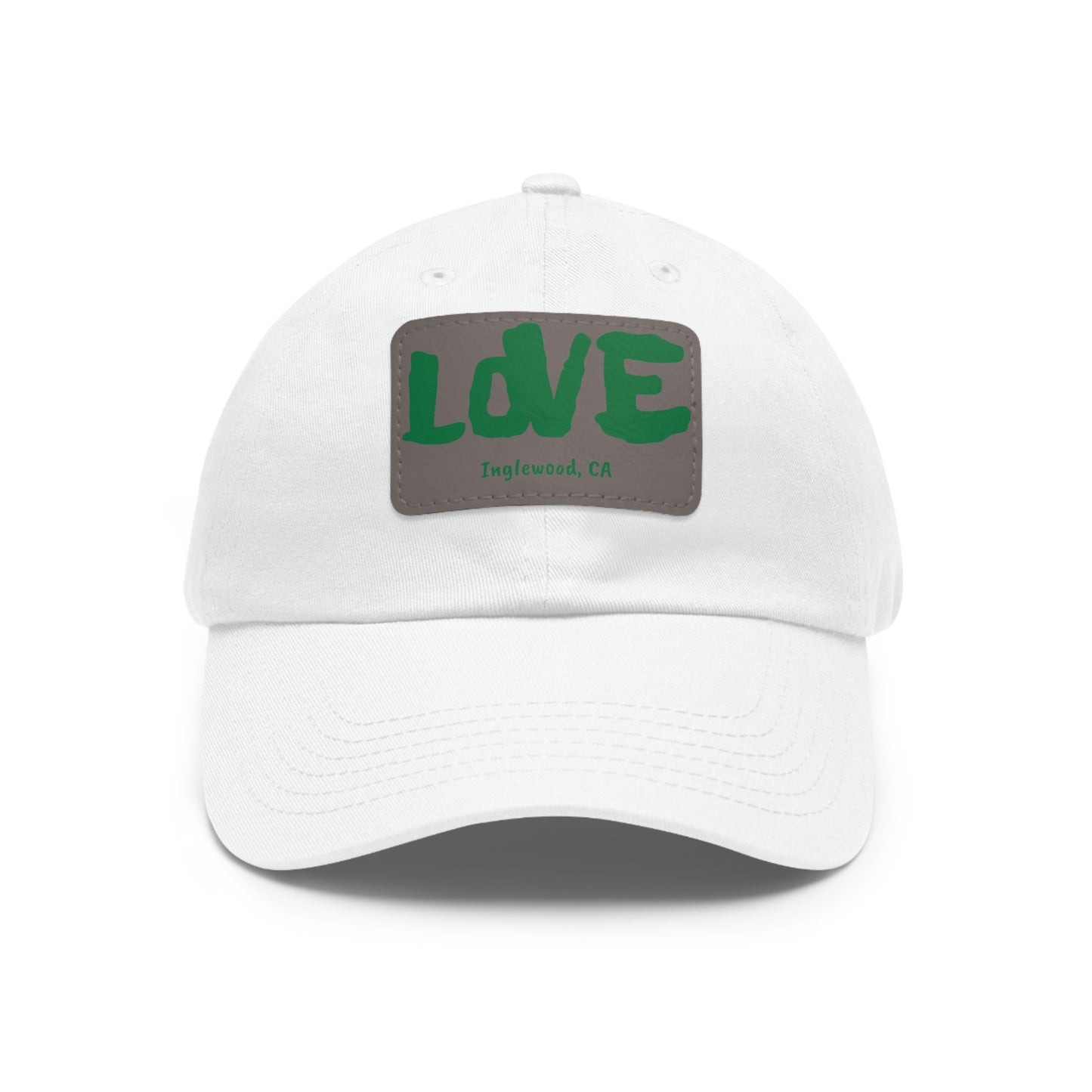 Jk LOVE (Dad) Hat with Leather Patch - Inglewood, CA Edition