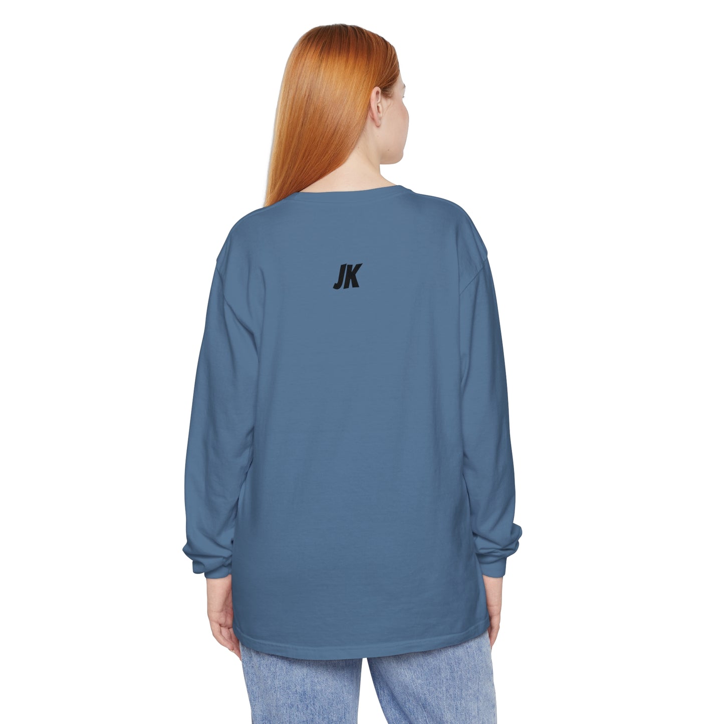 Jk PaPa Bear  - Unisex Garment-dyed Long Sleeve T-Shirt