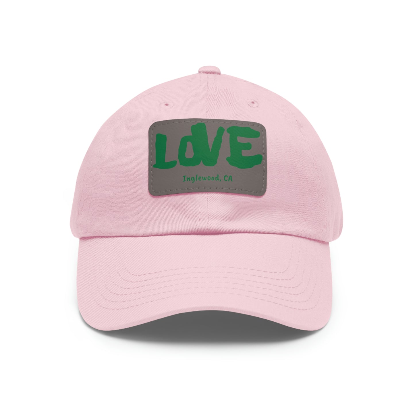 Jk LOVE (Dad) Hat with Leather Patch - Inglewood, CA Edition