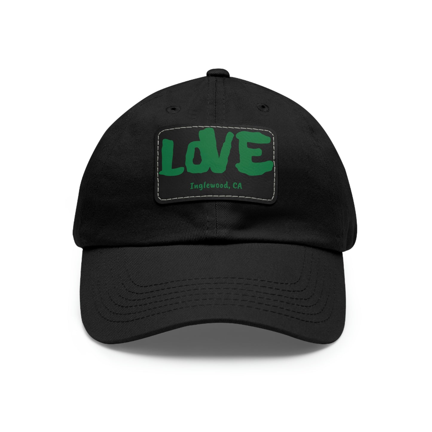 Jk LOVE (Dad) Hat with Leather Patch - Inglewood, CA Edition