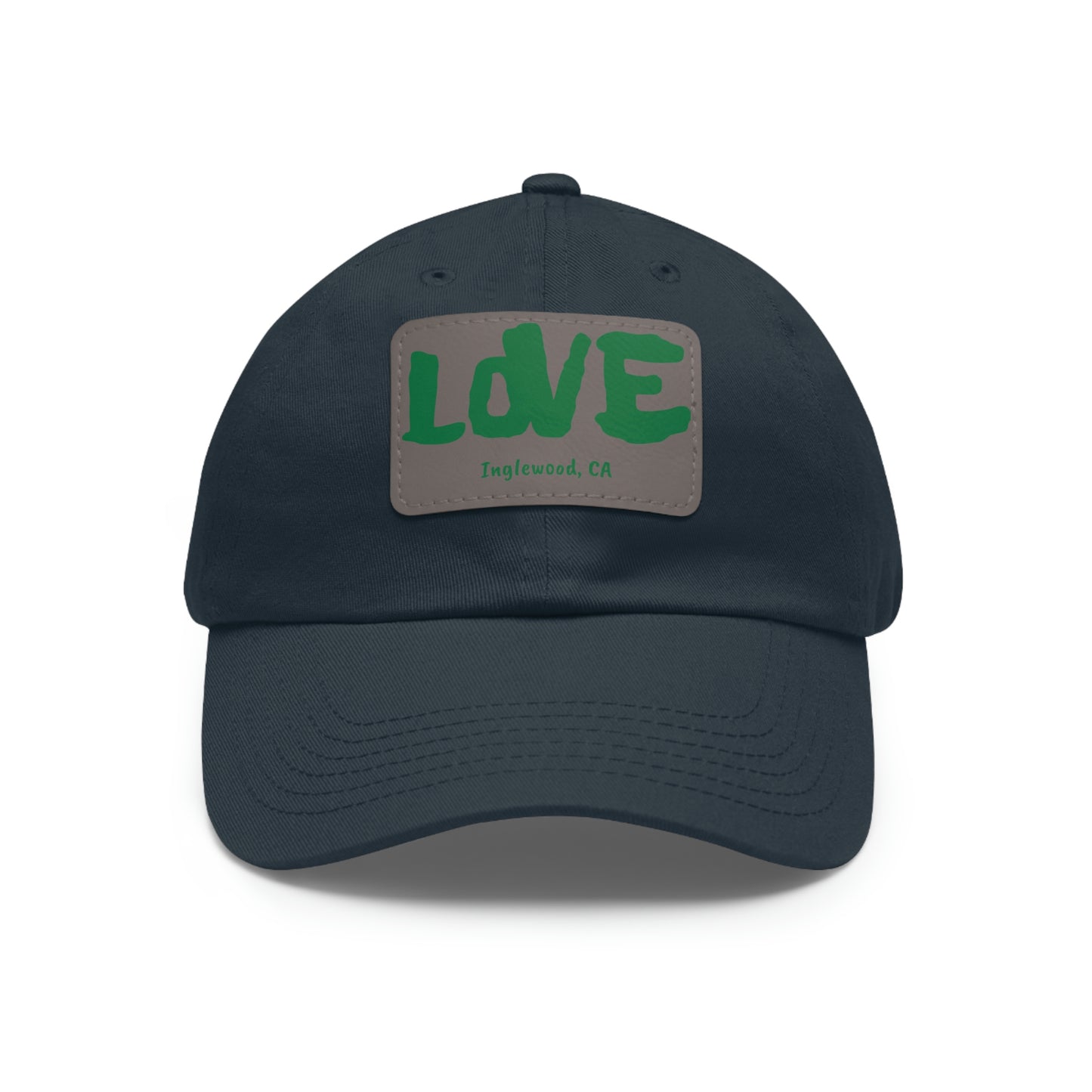 Jk LOVE (Dad) Hat with Leather Patch - Inglewood, CA Edition